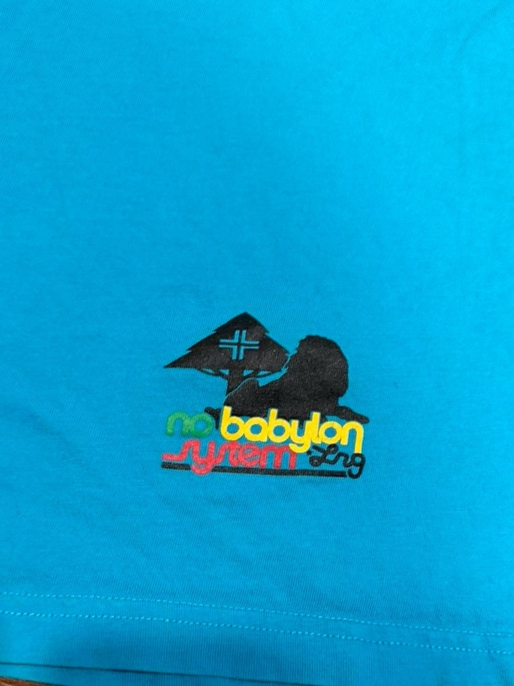 Y2K LRG Embroidered Blue Graphic Tee - Picture 4 of 6
